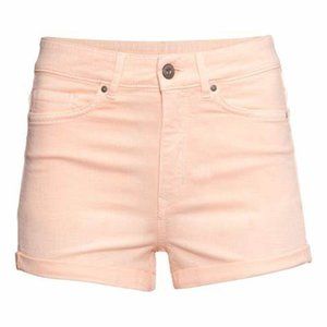 pink jean shorts